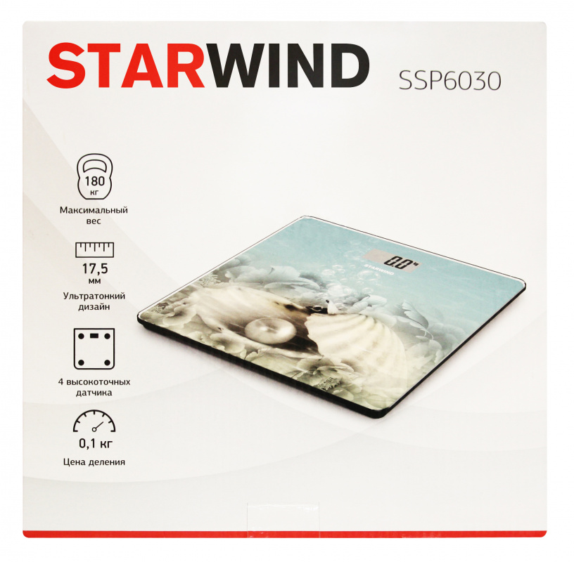 Весы напольные электронные Starwind SSP6030 рисунок от магазина Старвинд