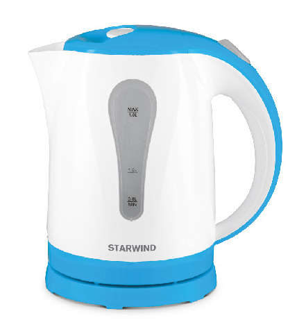 Чайник электрический Starwind SKP1217 белый/голубой, пластик от магазина Старвинд