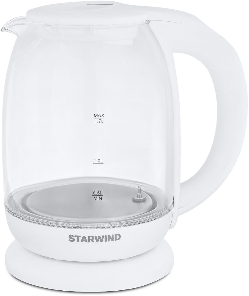 Чайник электрический Starwind SKG4215 белый, стекло от магазина Старвинд