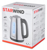 Чайник электрический Starwind SKS3210 серебристый, металл от магазина Старвинд