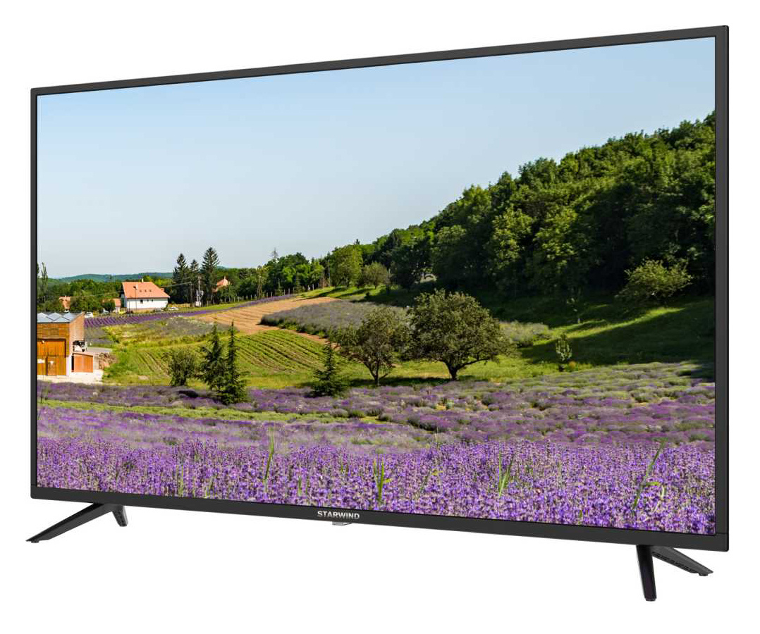 Телевизор Starwind SW-LED43UA403, 43", LED, 4K Ultra HD, черный от магазина Старвинд