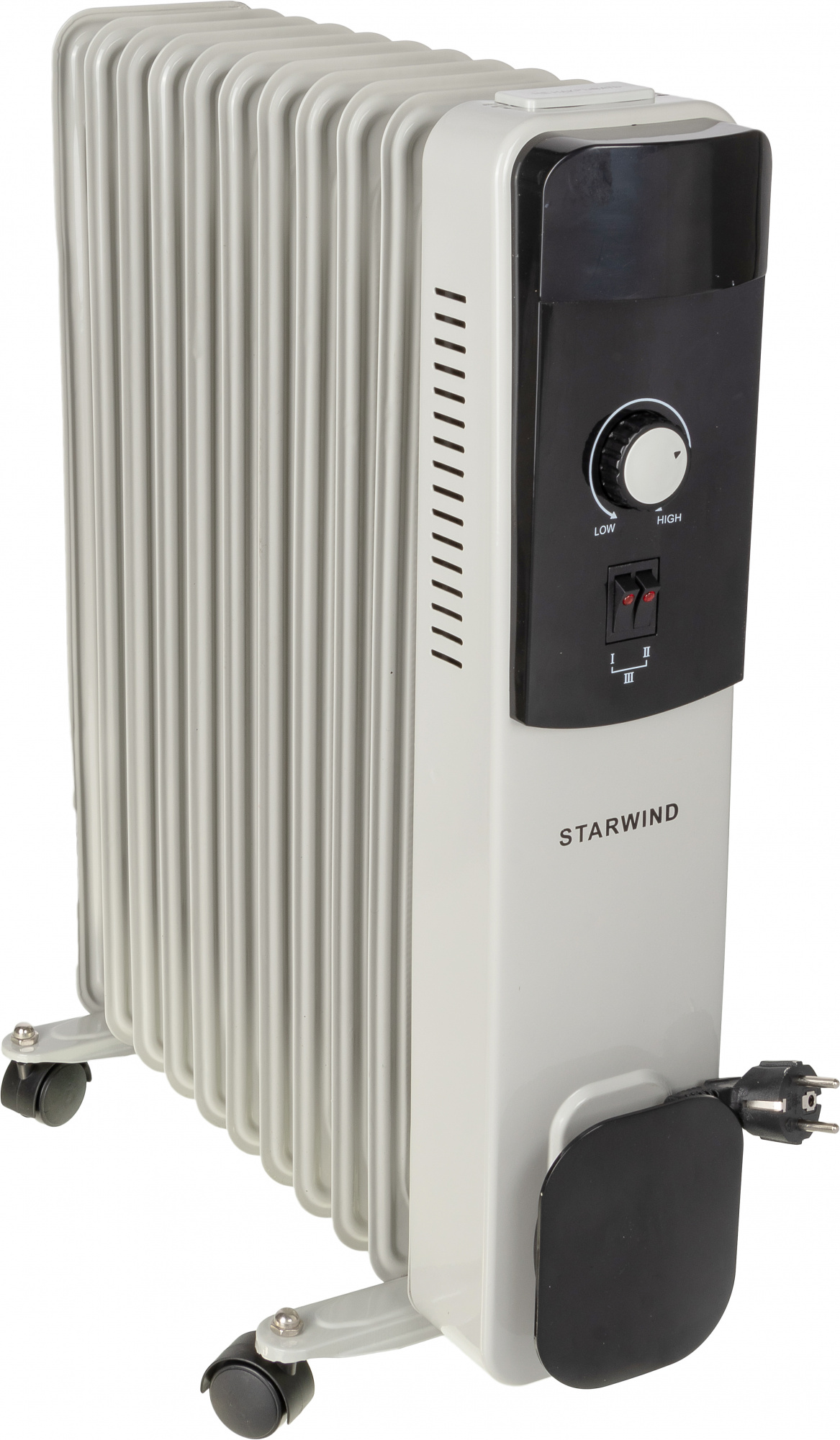 Масляный радиатор Starwind SHV4120 белый/черный от магазина Старвинд