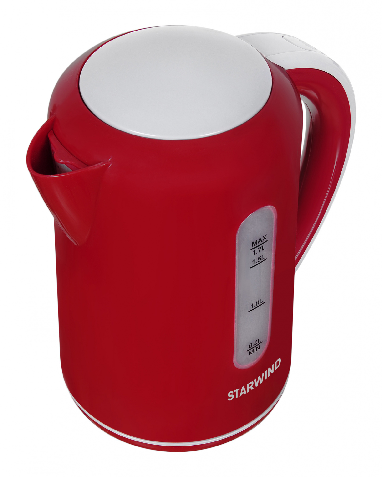 Чайник электрический Starwind SKG1021 красный/серый, пластик от магазина Старвинд