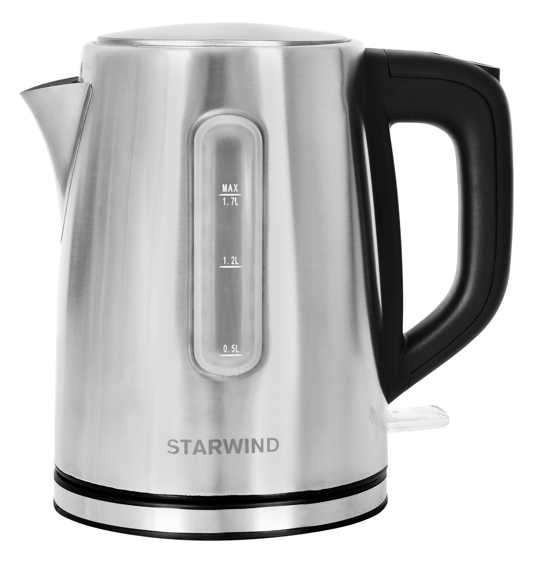 Чайник электрический Starwind SKS3091 серебристый/черный, нержавеющая сталь от магазина Старвинд