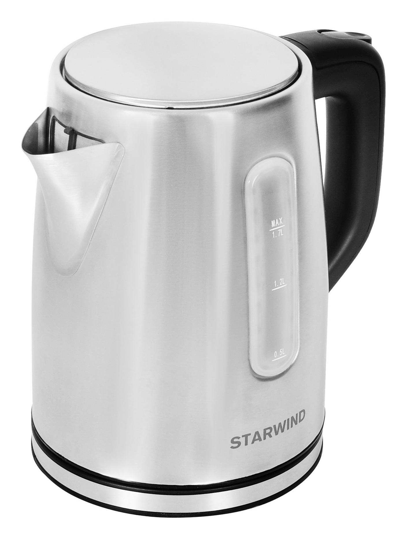 Чайник электрический Starwind SKS3091 серебристый/черный, нержавеющая сталь от магазина Старвинд