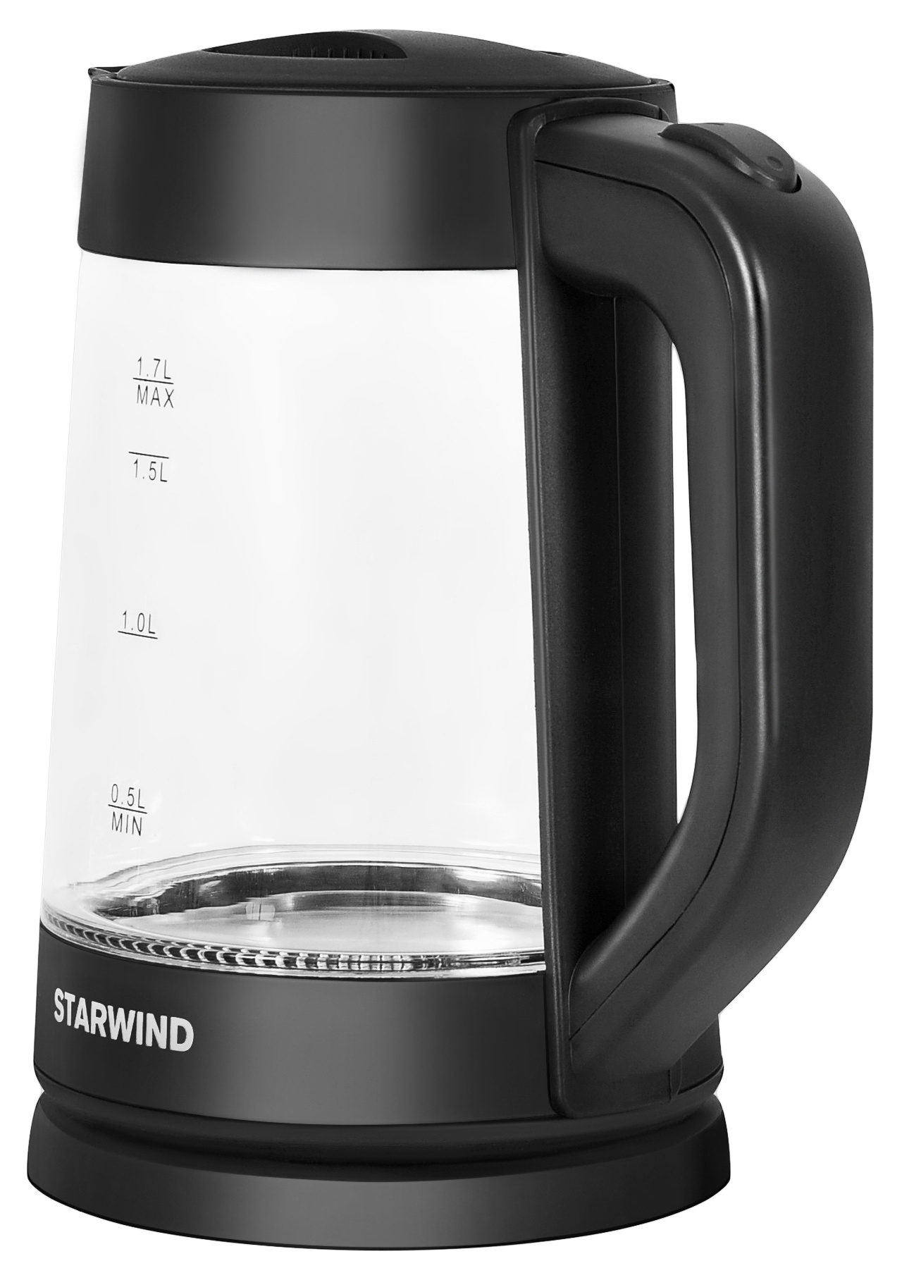 Чайник электрический Starwind SKG2080 черный, стекло от магазина Старвинд