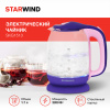 Чайник электрический Starwind SKG1513 фиолетовый/розовый, стекло от магазина Старвинд