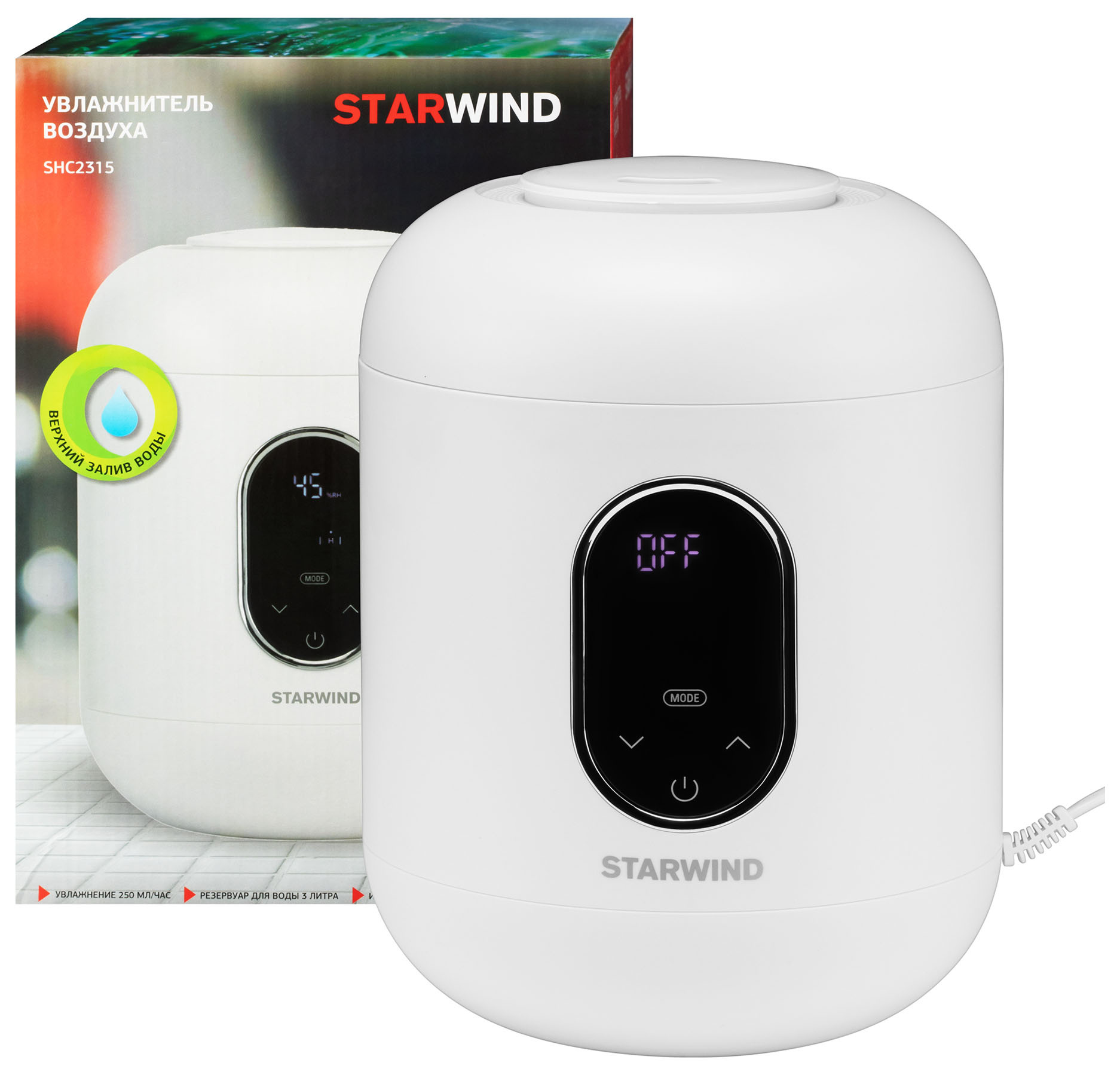 Увлажнитель воздуха Starwind SHC2315 белый от магазина Старвинд