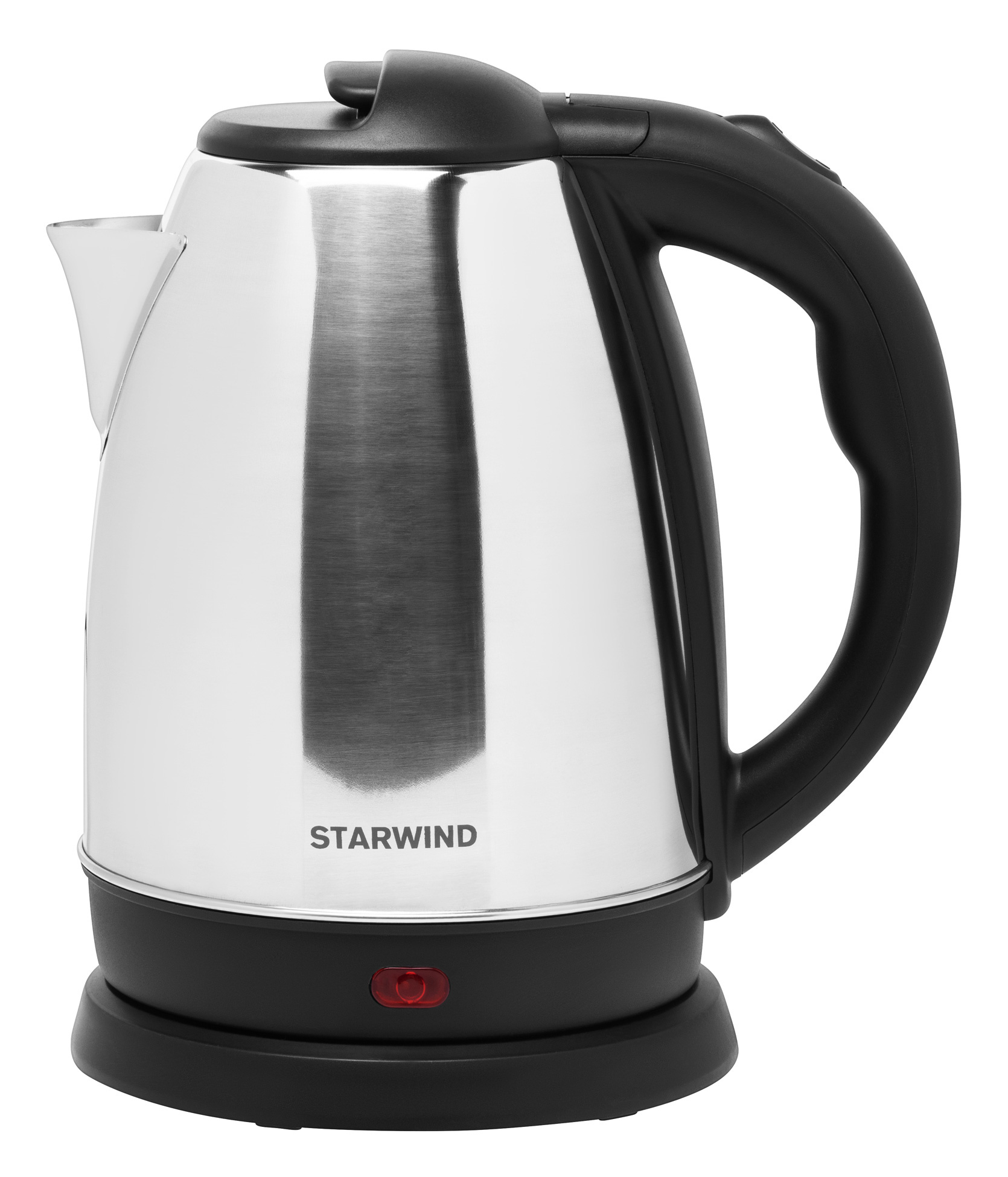Чайник электрический Starwind SKS1053 серебристый/черный, нержавеющая сталь/пластик от магазина Старвинд