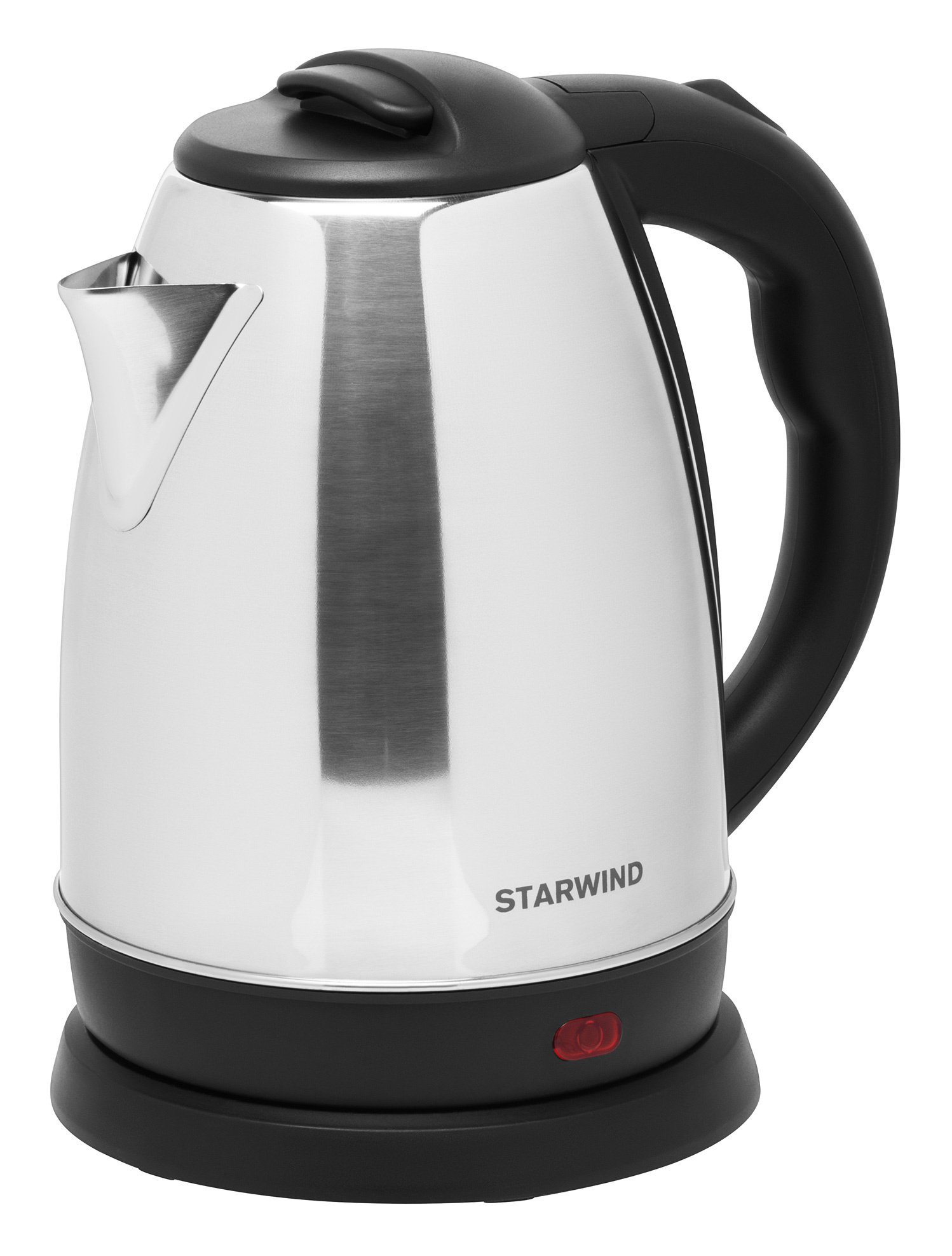 Чайник электрический Starwind SKS1053 серебристый/черный, нержавеющая сталь/пластик от магазина Старвинд
