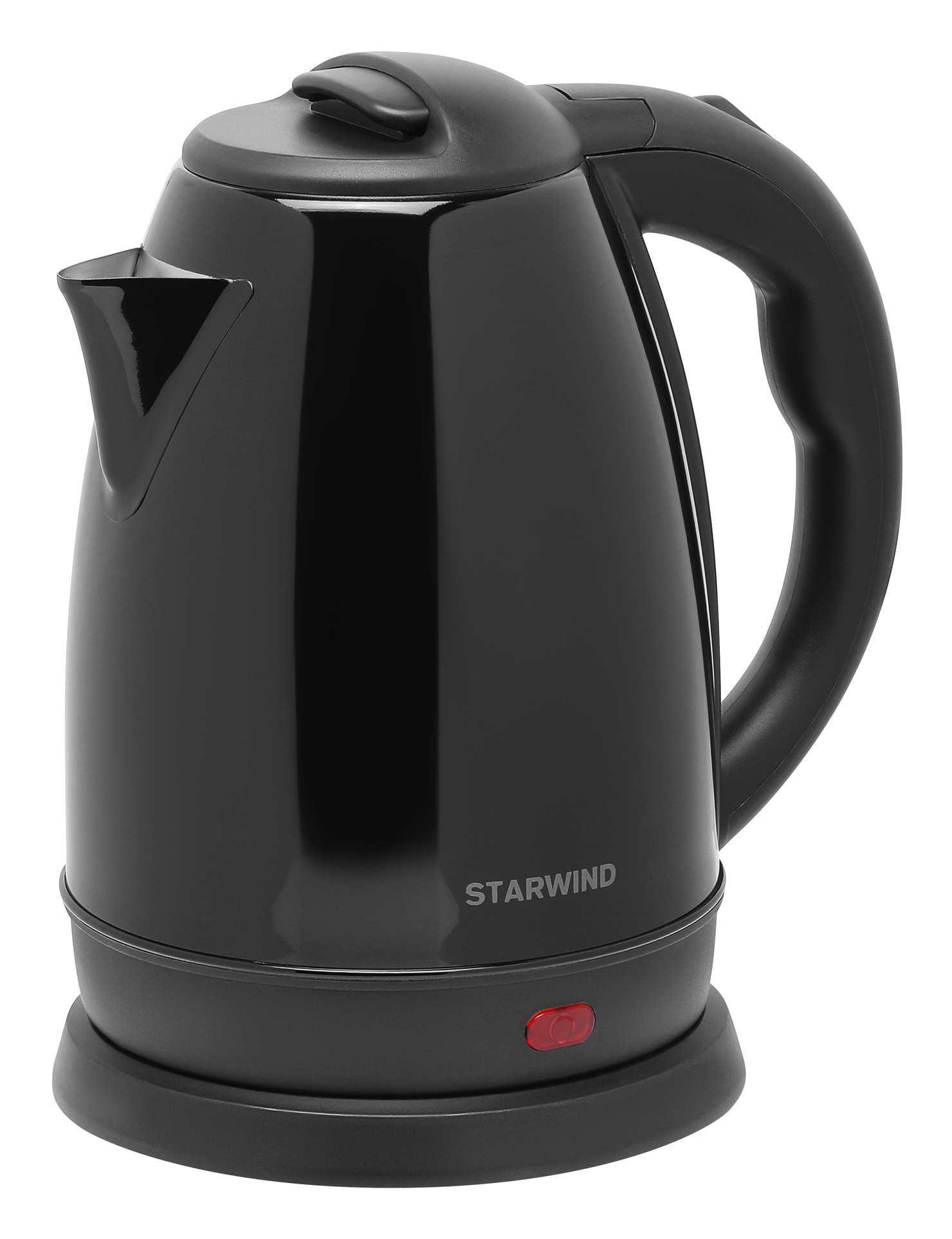Чайник электрический Starwind SKS2050 черный, нержавеющая сталь/пластик от магазина Старвинд