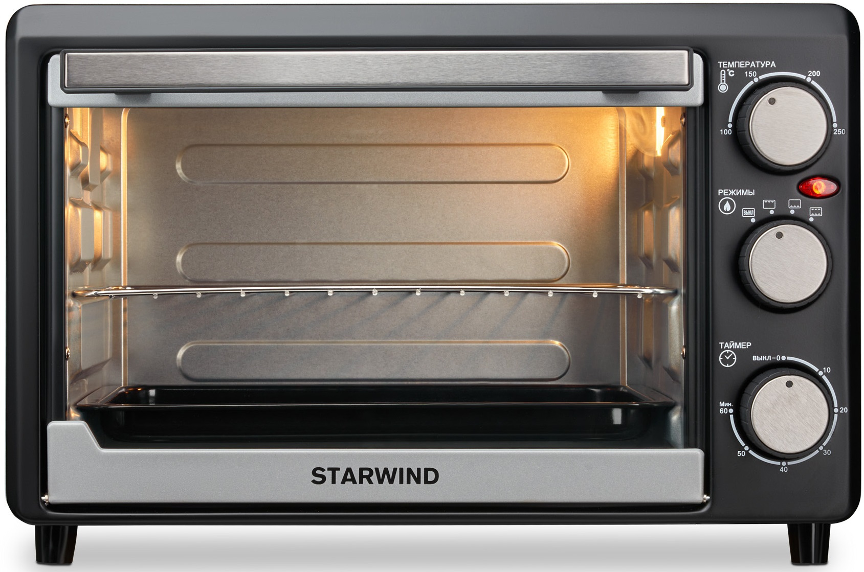 Мини-печь Starwind SMO2044 серебристый от магазина Старвинд