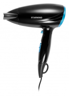 Фен Starwind SHD 7066 черный/синий от магазина Старвинд