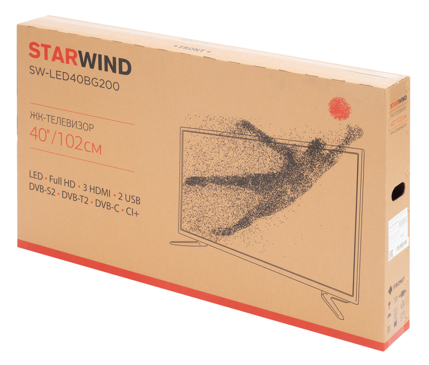 Телевизор Starwind SW-LED40BG200, 40", LED, FULL HD, черный от магазина Старвинд