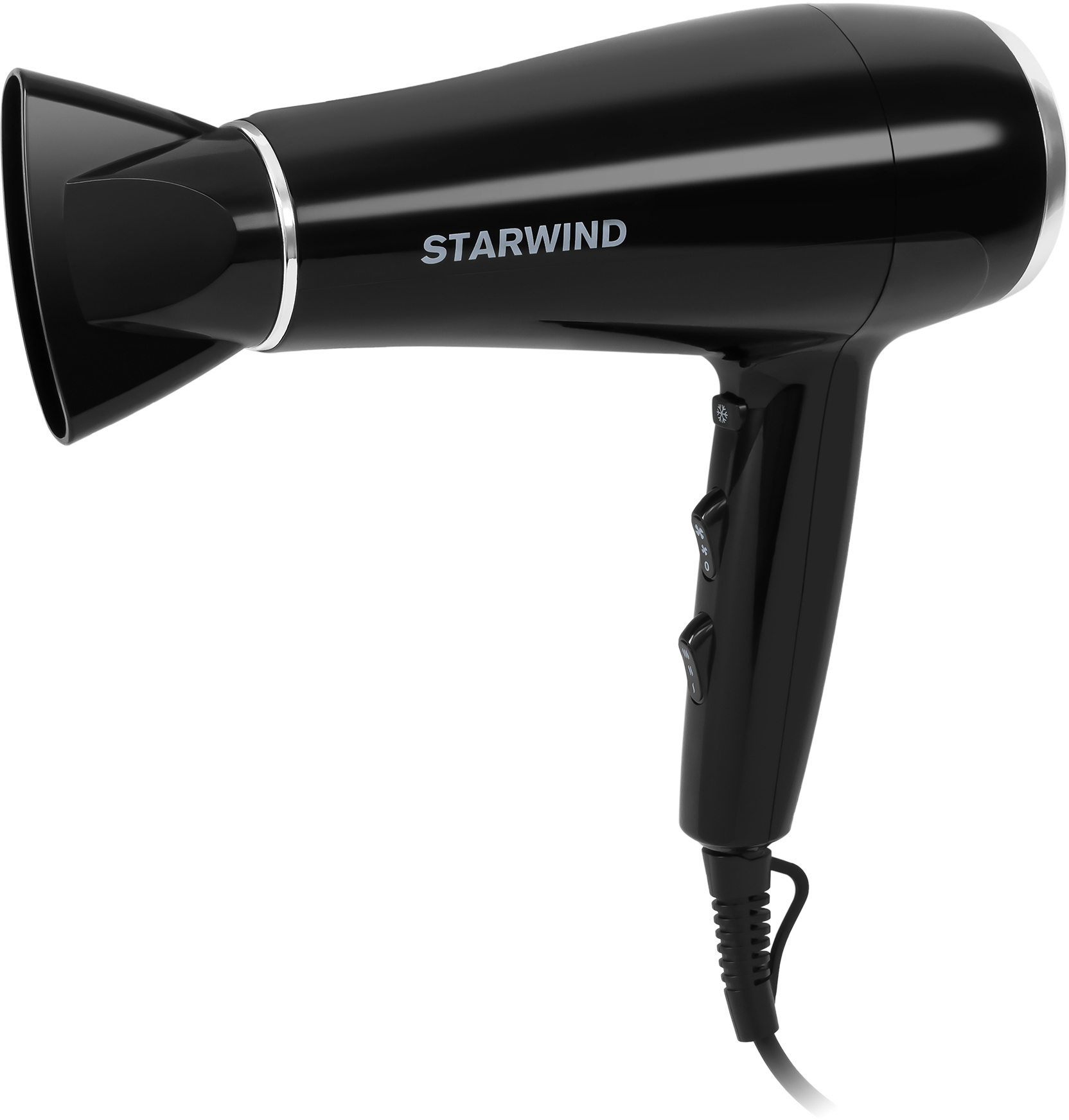 Фен Starwind SHD 7080 черный/хром от магазина Старвинд