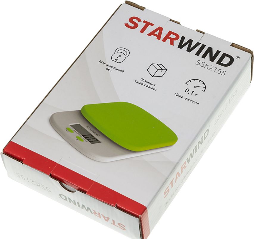 Весы кухонные Starwind SSK2155 зеленый от магазина Старвинд