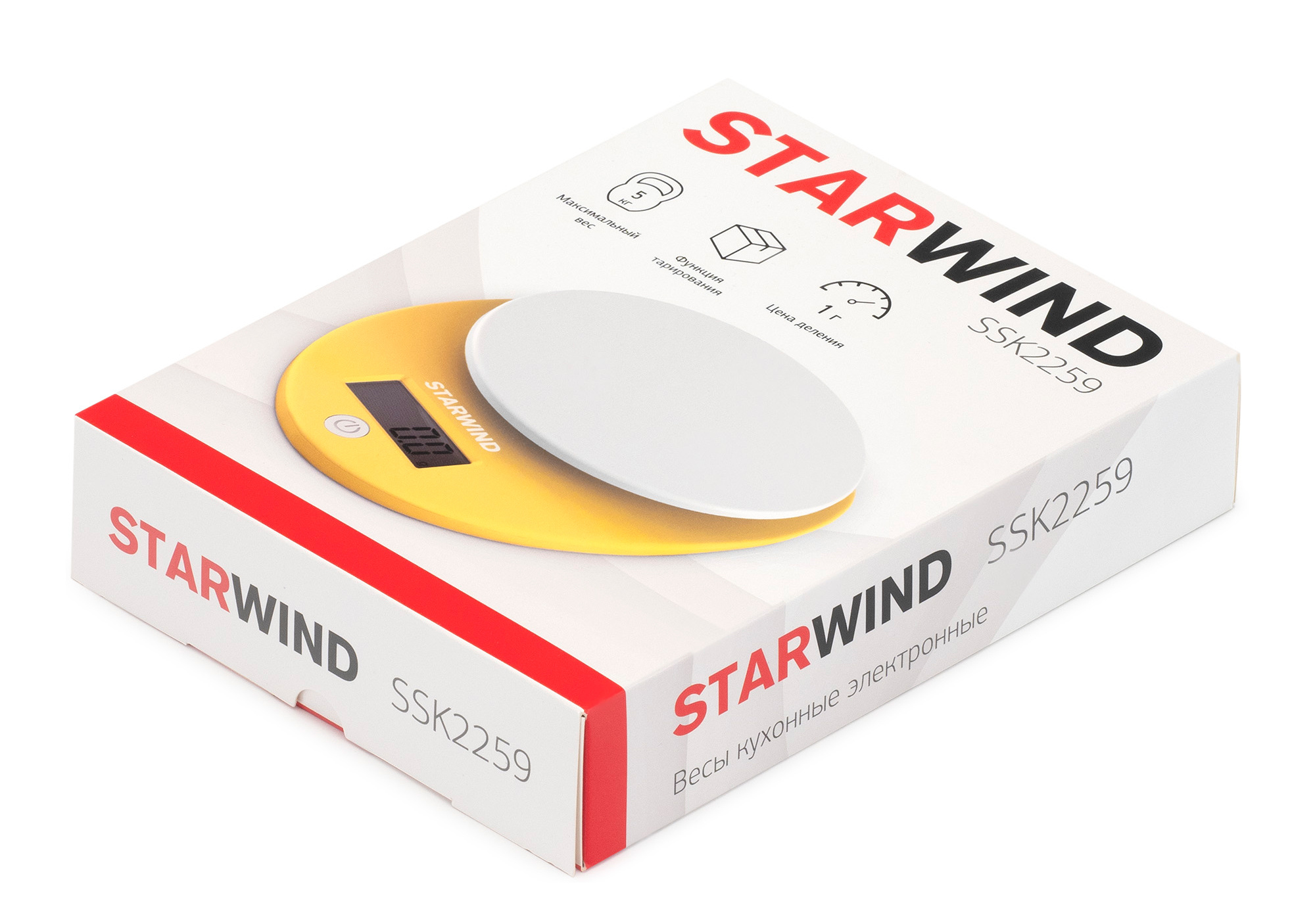 Весы кухонные Starwind SSK2259 желтый от магазина Старвинд