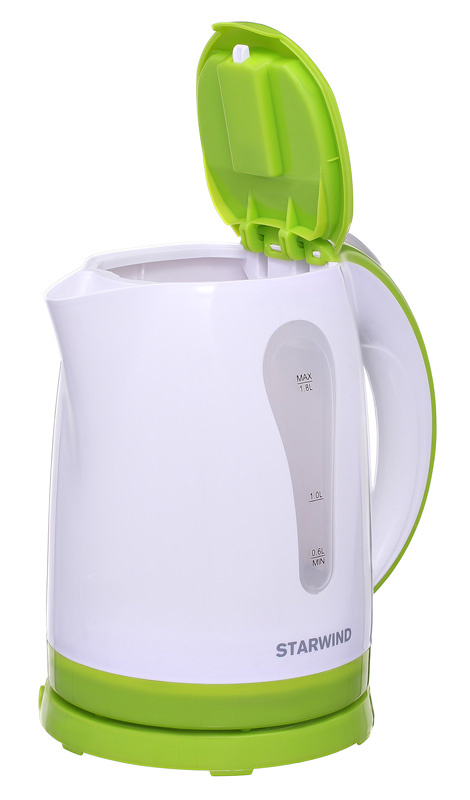 Чайник электрический Starwind SKP2215 белый/зеленый, пластик от магазина Старвинд